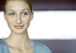 Young woman smiling, portrait