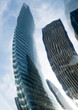 Reflection of skyscrapers