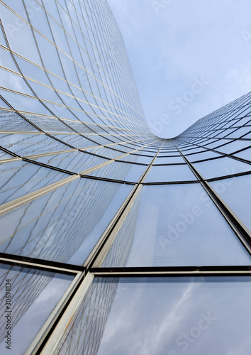 Photo: Skyscraper, low angle, abstract view Skyscraper, low angle, abstract view