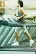 Man running on treadmill