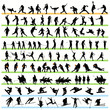 Images : Sports silhouettes set
