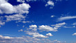 Classic blue sky with white clouds