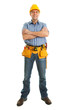 Worker wearing hard hat