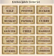 Spices Vectorset German 1