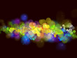 Abstract lights on a black background