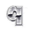 3d metal letters sketch - q. Eps10