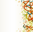 Abstract retro background with numbers Abstract retro background with numbers
