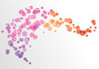 Colorful wave from rounds Colorful wave from rounds