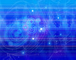 technology background - digital wave & headphones. Vector illust technology background - digital wave & headphones. Vector illust