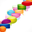 Speech bubbles background. Speech bubbles background.