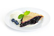 Blueberry pie slice