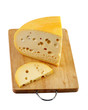 piece of cheese isolated on a white background piece of cheese isolated on a white background