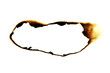 burned hole