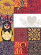 russia patchwork label