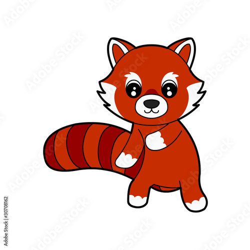 Cartoon Red Panda