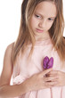Photo: girl with flower girl with flower