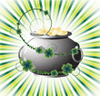 Pot with gold coins