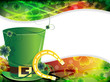 Leprechaun hat and good luck horseshoe Leprechaun hat and good luck horseshoe