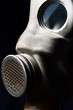 Dark Gasmaske auf beleuchtet Hintergründe