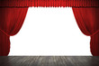 3d stage render, red curtain 3d stage render, red curtain