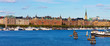 Panorama of the Old Town in Stockholm, Sweden