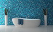Bathroom blue