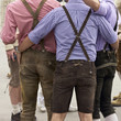 Freunde in Lederhosen