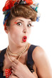 pin up girl, bonde  housewife
