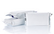 group of food pack, isolated over white background