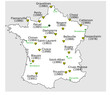 Cartes des centrales Nucléaire en Fancce