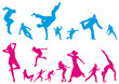 silhouettes joyeuses