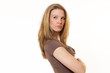 Foto: Portrait eoner ernsten jungen Frau Portrait eoner ernsten jungen Frau