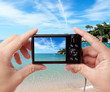 Taking photo of seaside