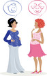 Two pregnant women Two pregnant women