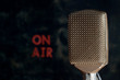 Retro Microphone with On Air Background