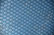 fond bleu bâche a bulles