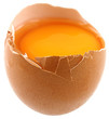 oeuf cassé, jaune d'oeuf