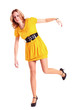 woman in yellow