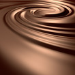 Astonishing chocolate swirl. Clean, detailed render.