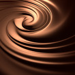 Astonishing chocolate swirl. Clean, detailed render.