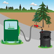 Fuel pump and oil barrel