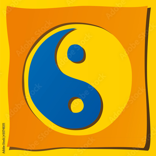 Vector: simbolo Ying yang simbolo Ying yang