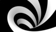 Abstract black and white spiral