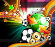 World Footbal Championship 2010 Background for Party Flyers