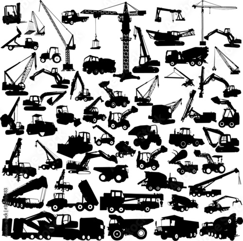 Vektor: construction machine big collection vector construction machine big collection vector