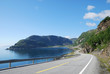 Summer road along the coast of Mageroya.