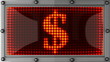 dollar announcement on the LED display