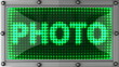photo announcement on the LED display