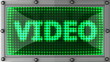 video announcement on the LED display