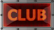 club announcement on the LED display
